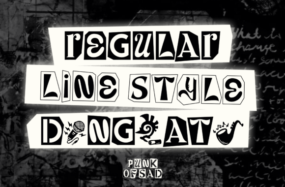 Punk of Sad Font preview 3