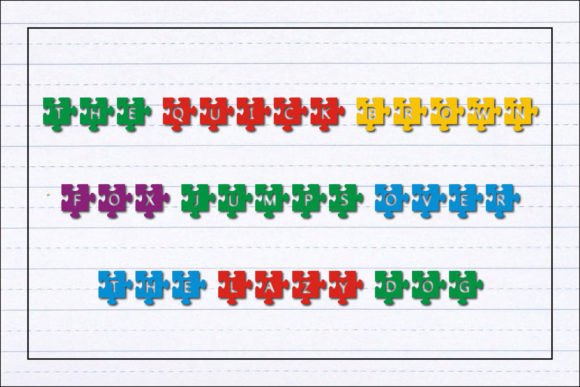 Puzzle Font preview 3