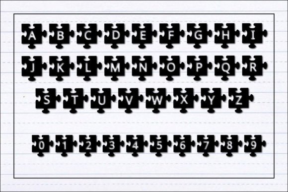 Puzzle Font preview 4