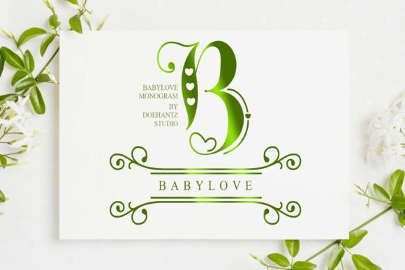 Babylove Monogram Font