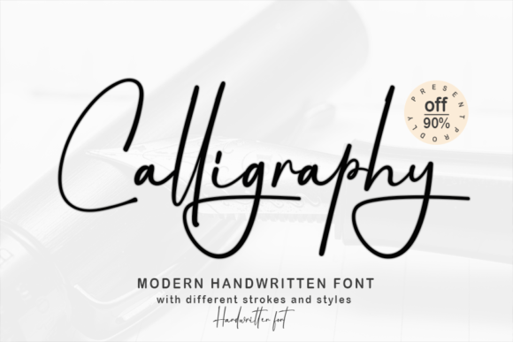Calligraphy Font preview 2