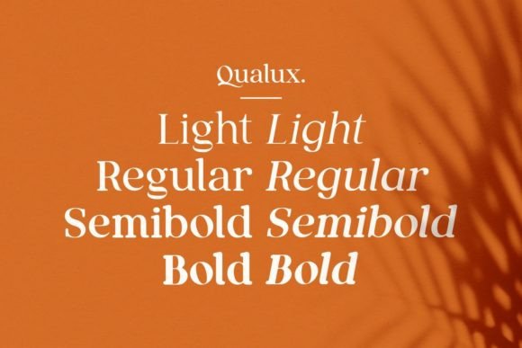 Qualux Font preview 3