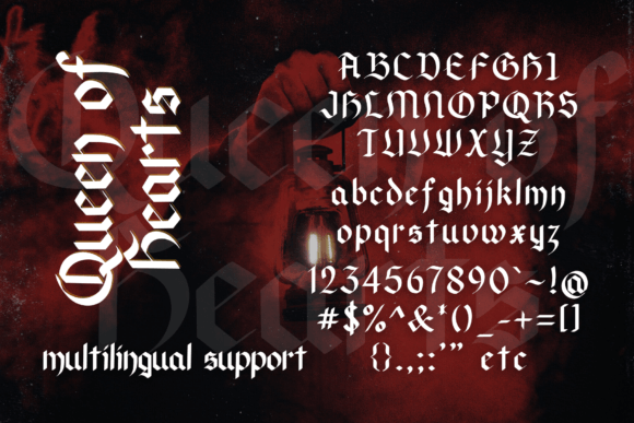 Queen of Hearts Font preview 3