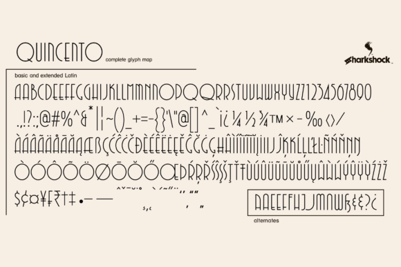 Quincento Font preview 2
