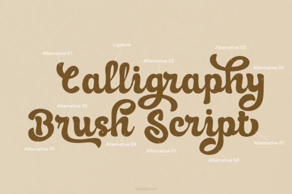 Quinols Font preview 2