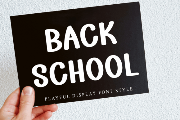 Back School Font