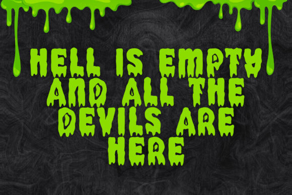Quirky Melted Font preview 2