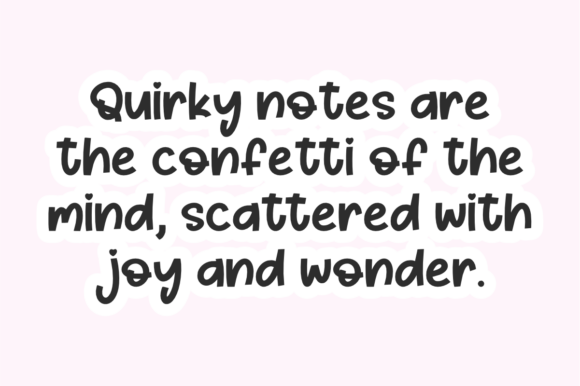 Quirky Notes Font preview 3
