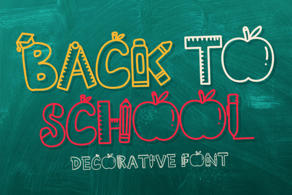 Back to School Font preview 2