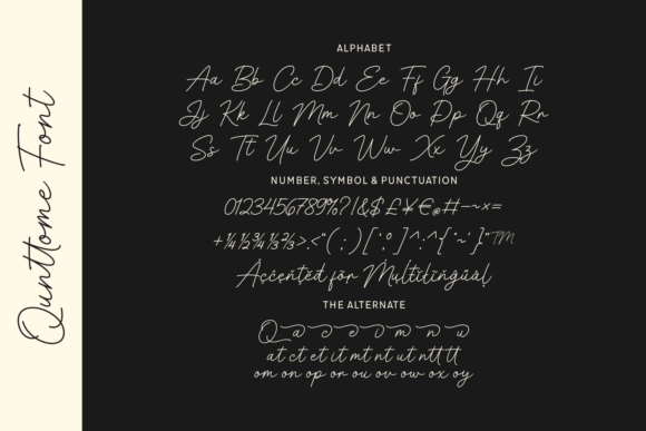 Qunttome Font preview 4