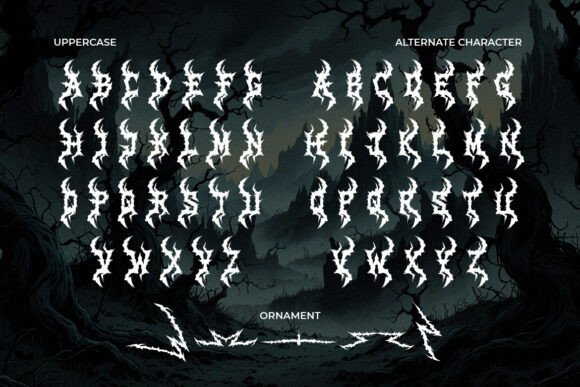 Raccak Font preview 3