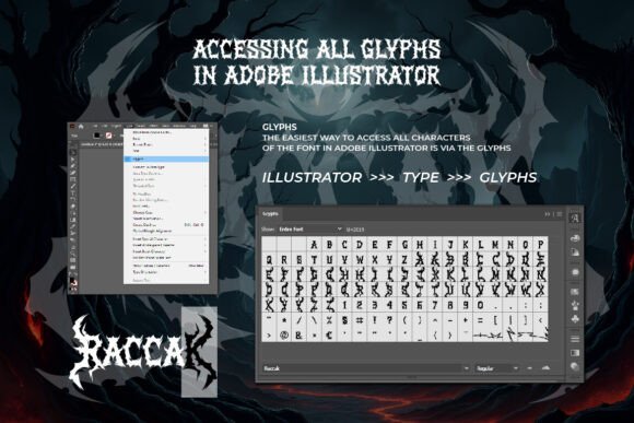 Raccak Font preview 4