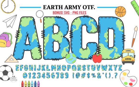 Back to School Army Font preview 4