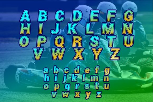 Racer Facer Font preview 3