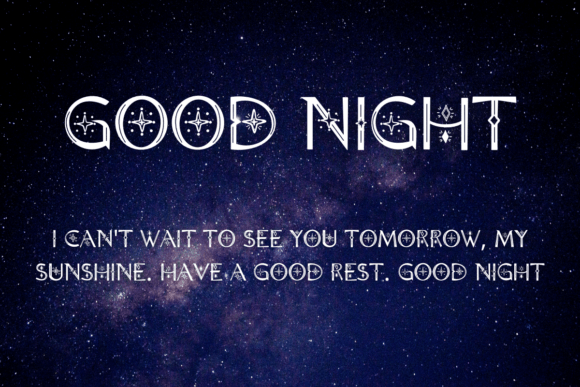 Radiant Font preview 4