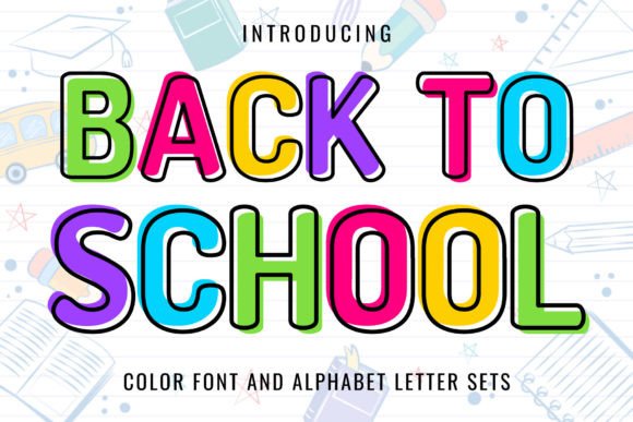 Back to School Collection Font preview 3