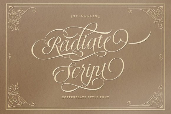 Radiate Script Font