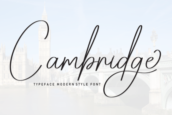 Cambridge Font preview 2