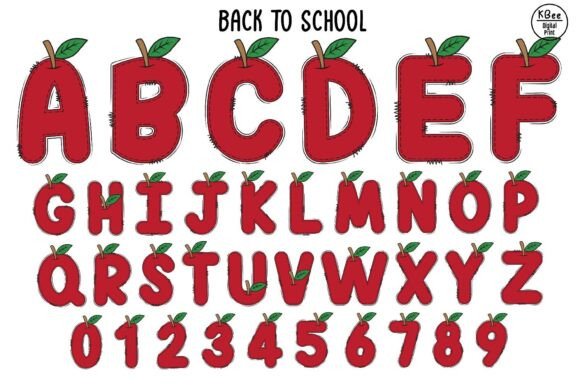 Back to School Doodle Font preview 4