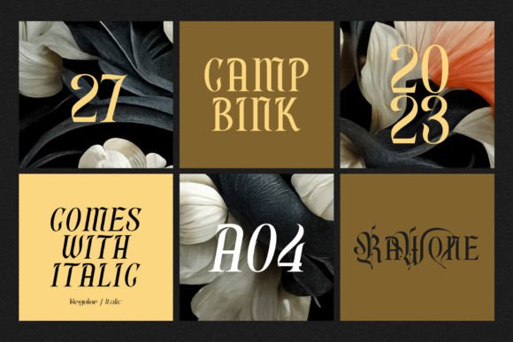 Rain Money Font preview 3
