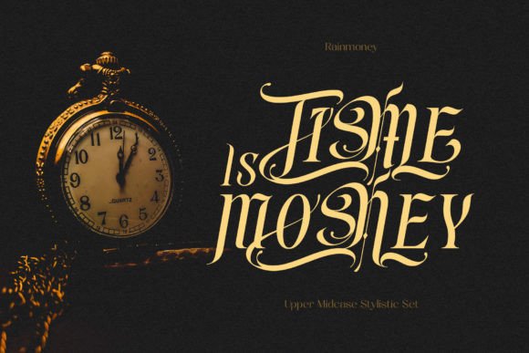 Rain Money Font preview 4