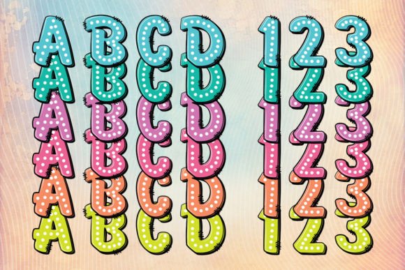 Rainbow Font preview 3