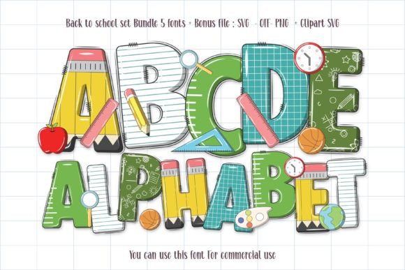 Back to School Set Font