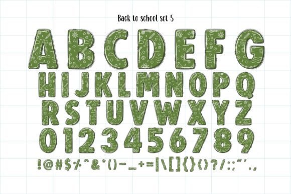 Back to School Set Font preview 3