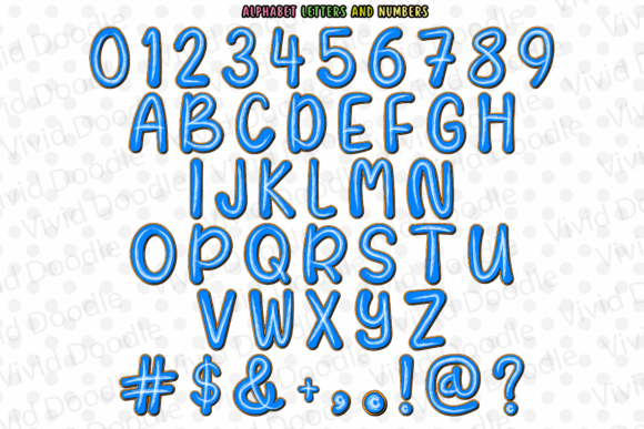 Rainbow Dolly Neon Font preview 3