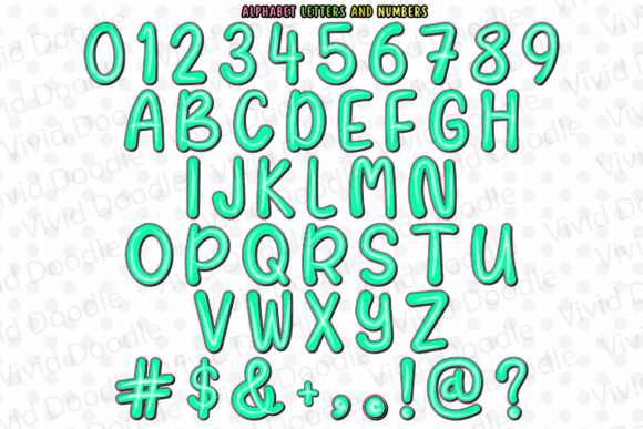 Rainbow Dolly Neon Font preview 4