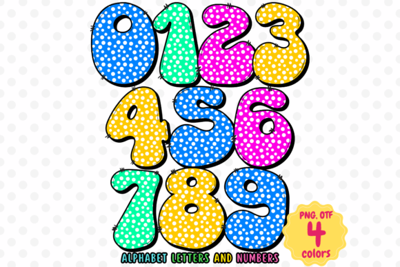 Rainbow Dot Neon Font preview 3