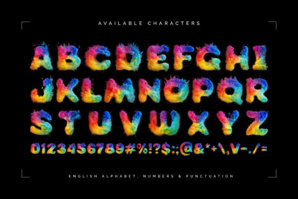 Rainbow Pow Font preview 4
