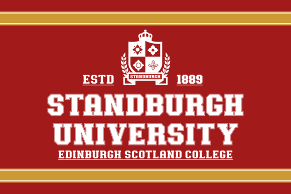 Back to University Font preview 2