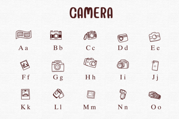 Camera Font preview 2