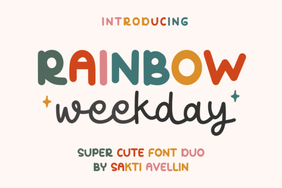 Rainbow Weekday Duo Font