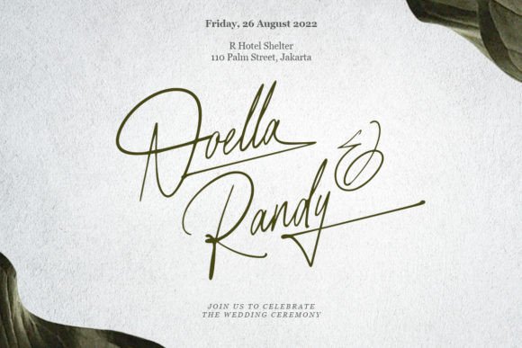 Raleigh Handwriting Font preview 4