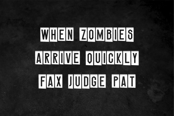 Ransom Cutsome Font preview 4