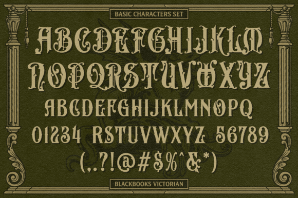 Black Books Victorian Font preview 2