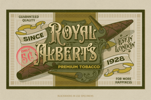 Black Books Victorian Font preview 4