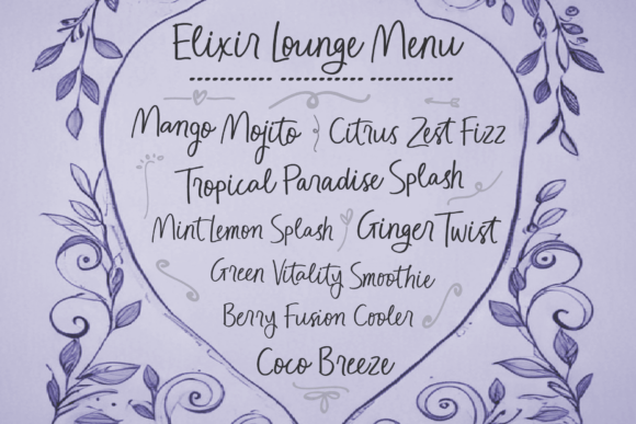 Raspberry Bonanza Font preview 4