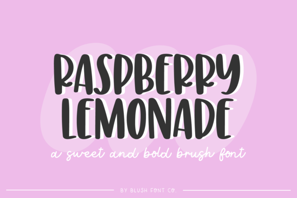 Raspberry Lemonade Font