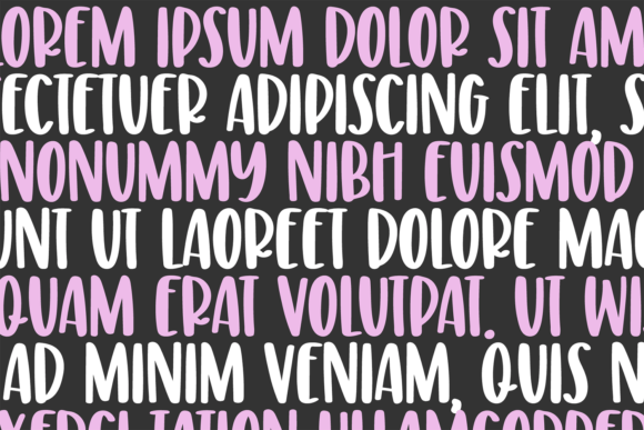 Raspberry Lemonade Font preview 3