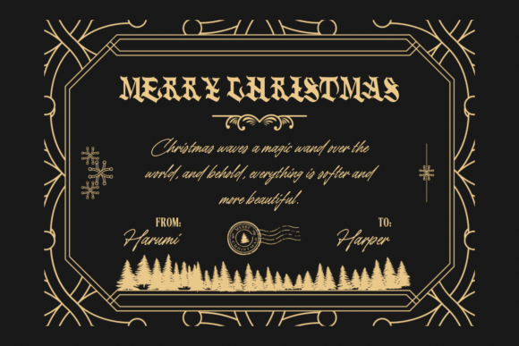 Raven Black Font preview 8
