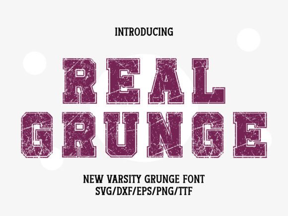 Real Grunge Font preview 2