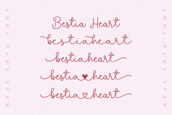 Real Love Font preview 2