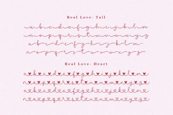 Real Love Font preview 3