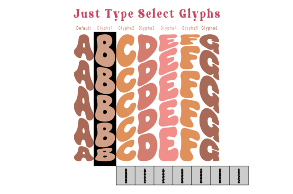 Real Wavy Stacked Font preview 2