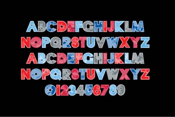 Camo Patriot Font preview 3