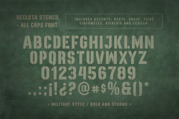 Recluta Font preview 2