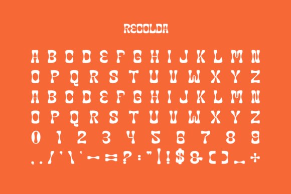 Recolda Font preview 2